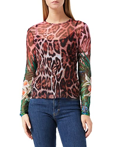 Desigual Damen TS_JUNGLA T-Shirt, Mehrfarbig (Tutti Fruti 9019), X-Small (Herstellergröße: XS) von Desigual