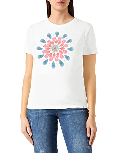 Desigual Damen TS_Milan T-Shirt, Weiß (Blanco 1000), Small (Herstellergröße: S) von Desigual