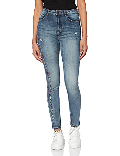 Desigual Damen Trousers FRATERNITÉ Skinny Jeans, Blau (Denim Baby Blue 5034), Keine Angabe (Herstellergröße: 24) von Desigual