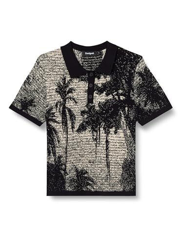 Desigual Damen 25SWTK49 T-Shirt, Black, S Desigual Damen 25SWTK49 T-Shirt, Black, S von Desigual