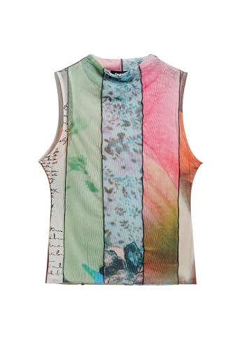 Desigual Damen 25SWTK87 T-Shirt, Material FINISHES, XS Desigual Damen 25SWTK87 T-Shirt, Material FINISHES, XS von Desigual