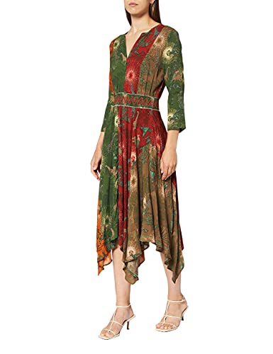 Desigual Damen Vest_Ohio Kleid, Grün (Antic Green 4077), (Herstellergröße:44) von Desigual