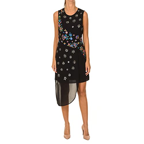 Desigual Damen Vest_Verso Kleid, Negro, 44 EU von Desigual