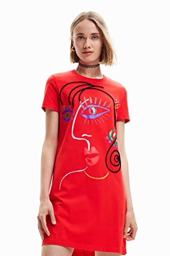 Desigual Damen Vest_malua 3000 Dress, Rot, M EU von Desigual