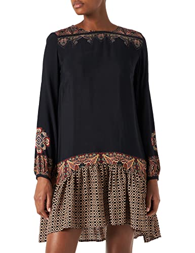 Desigual Damen Vest_praga Casual Dress, Schwarz, S EU von Desigual