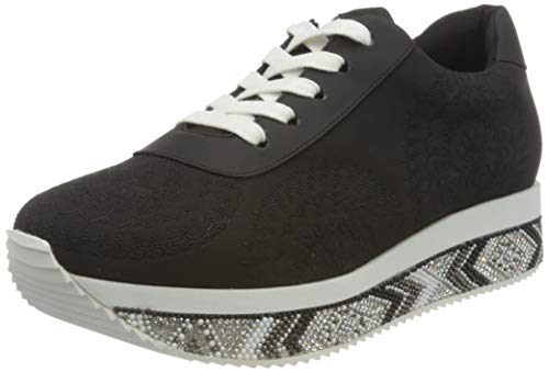 Desigual Damen Wedge Sneakers Woman, Black, 37 EU von Desigual