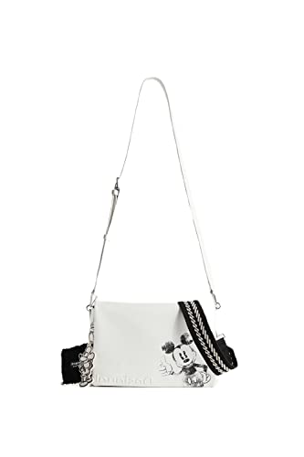 Desigual Damen bols_mickey dortmun Across Body Bag, Weiß, Einheitsgröße EU von Desigual