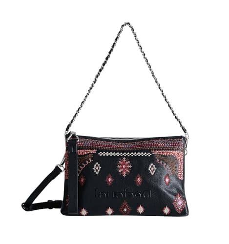 Desigual Damen bols_regasita dortmund pu Across Body Bag, Schwarz, Einheitsgröße EU von Desigual