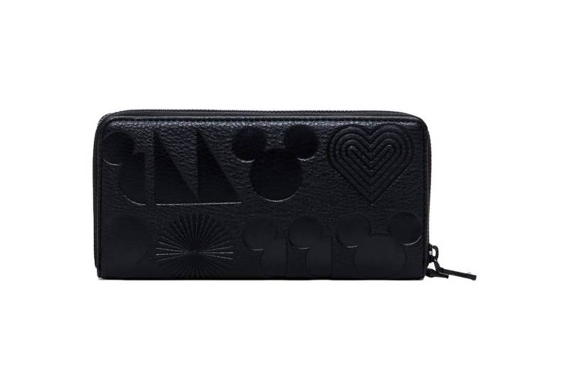 Desigual Geldbörse Reißverschluss Geldbörse Portmonee Mone All Mickey Fiona 24WAYP01/2000, Große Geldbörse mit Mickey Mouse Motiv von Desigual