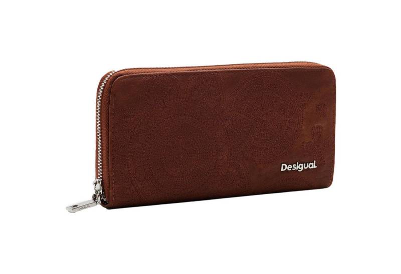 Desigual Geldbörse Reißverschluss Geldbörse Portmonee Mone Dejavu Fiona 24WAYP21, Große Geldbörse mit Blumenstickerei von Desigual