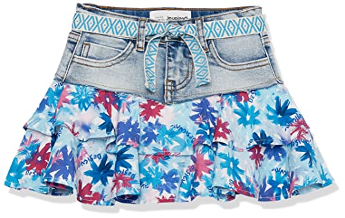 Desigual Girl's 5160 Denim MEDIUM Light Skirt, Blue, 14 Years von Desigual