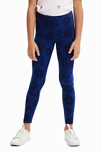 Desigual Girl's Bubble Leggings, Blue, L von Desigual