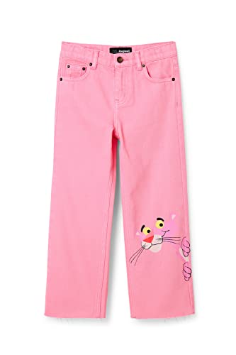 Desigual Girl's Denim_PINK Panther Jeans, Red, 11/12 von Desigual