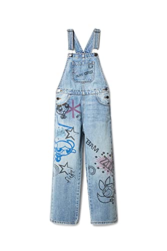 Desigual Girl's Denim_SUPER Jeans, Blue, 3/4 von Desigual