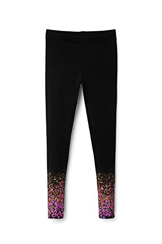 Desigual Girl's Legging_Volga Bodystocking, Black, S von Desigual