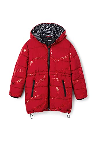 Desigual Girl's Padded_Letters 3194 Chilli, Red, 13-14 Jahre von Desigual