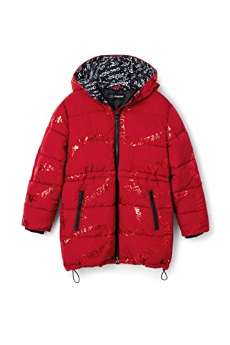 Desigual Girl's Padded_Letters 3194 Chilli, Red, 6 Years von Desigual