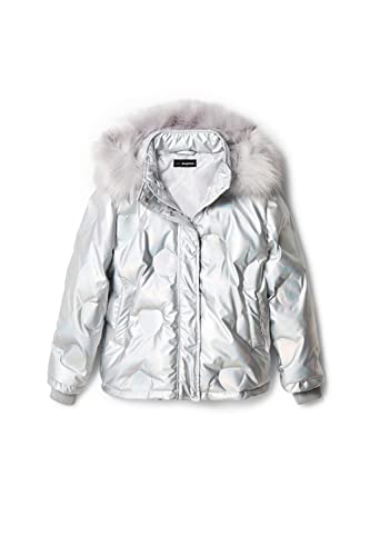 Desigual Mädchen Jacke Silber 3042, 3-4 Jahre von Desigual