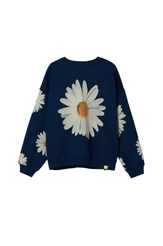 Desigual Girl's Sweat_Cailin Sweatshirt, Blue, 8 Jahre von Desigual