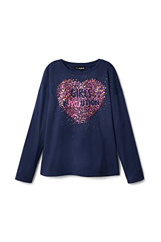 Desigual Girl's TS_ALBA 5014 Azul Europa Shirt, Blue, 5/6 von Desigual