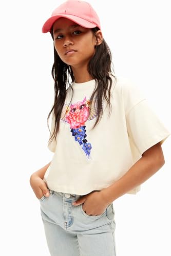 Desigual Girl's TS_Catrina T-Shirt, White, 6 Jahre von Desigual