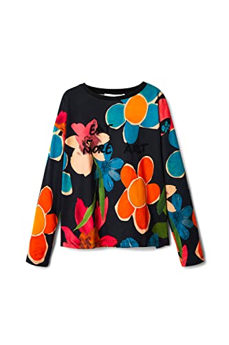 Desigual Mädchen Ts_chloe 2000 sort Shirt, Schwarz, 8 Jahre EU von Desigual