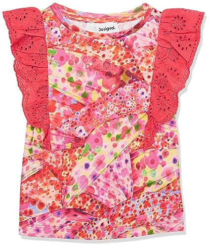 Desigual Girl's TS_PINZA 3056 TUROSA T-Shirt, Red, 10 Years von Desigual