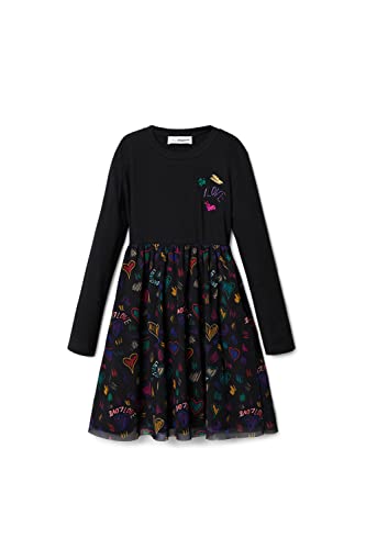 Desigual Girl's Vest_Casia 2000 Black Dress, India, 5/6 von Desigual