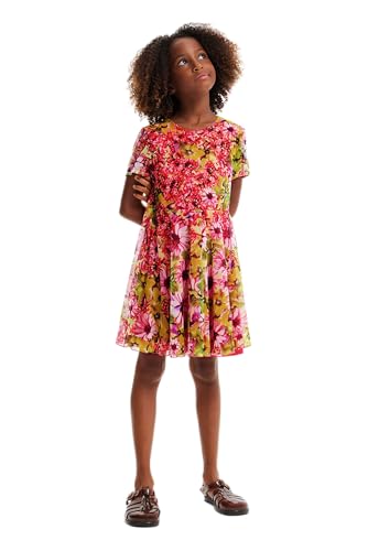 Desigual Girl's Vest_Garden 3012 ROSA Marlen Dress, Red, 4 Years von Desigual