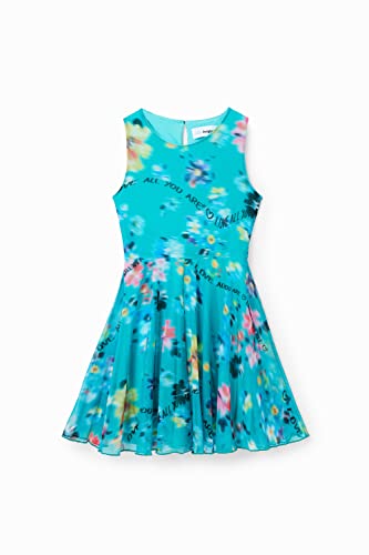 Desigual Girl's Vest_Gardenia 4144 Lucite Green Dress, 10 Years von Desigual