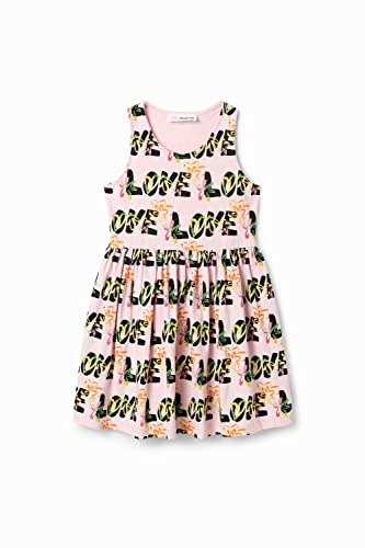 Desigual Girl's Vest_TESS 3021 ROSA HELADO Dress, Red, 14 Years von Desigual