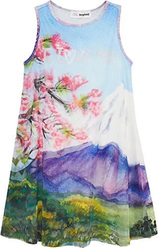 Desigual Girls Vest_PRADER Lässiges Kleid, Blue, 11/12 von Desigual