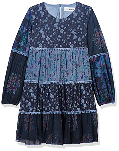 Desigual Girls Vest_REME Casual Dress, Blau, 5/6 von Desigual