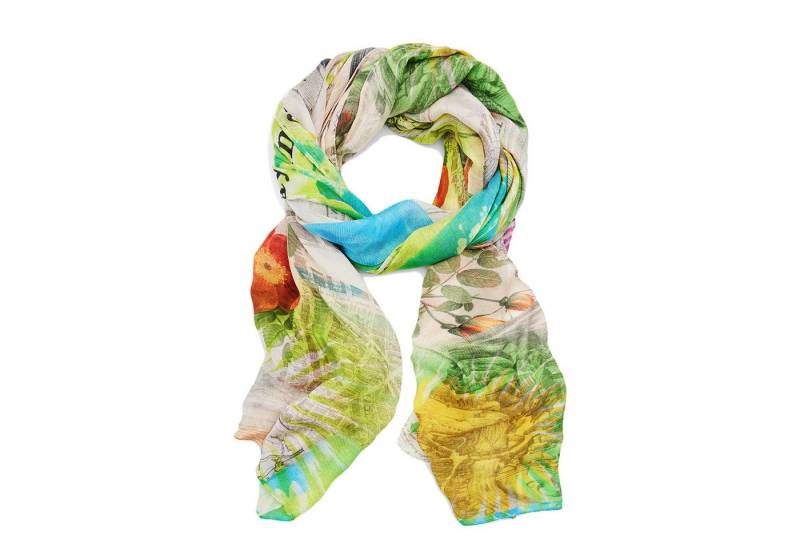 Desigual Halstuch Damen Halstuch Tuch Schal Fou Newspaper Colors Rectangle 24SAWA23/1000 von Desigual