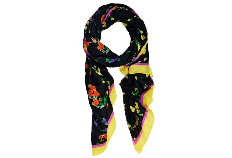 Desigual Halstuch Halstuch Tuch Schal Fou Mixed Flowers Rectangle 24WAWA11/2000 von Desigual