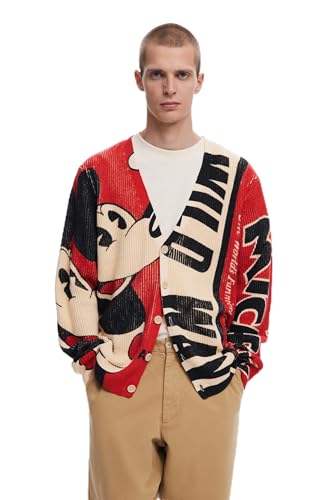 Desigual Herren 25SMJF07 Sweatshirt, RED, XL von Desigual