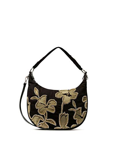 Desigual Hibiscus Rock Siberia Shoulder Bag Negro von Desigual