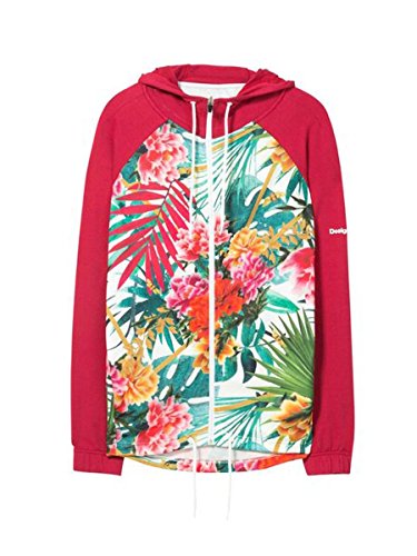 Desigual Hoodie Territoro Tropic 18SOSK06 Fuchsia GR. M von Desigual