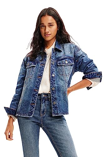 Desigual JACKET_SAVANHA, 5008 DENIM DARK BLUE, M von Desigual