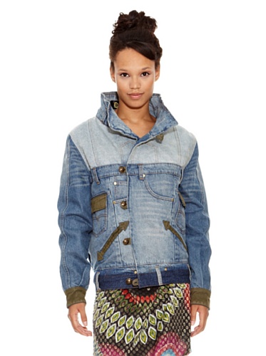 Desigual Jacke Club25 blau Gr. 38 von Desigual