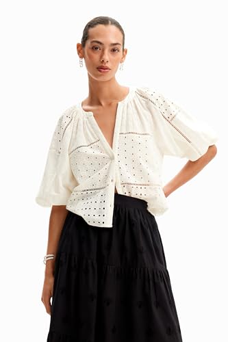 DESIGUAL CAMICIA MANICHE LUNGHE DONNA BIANCO DESIGUAL CAMICIA MANICHE LUNGHE DONNA BIANCO von Desigual