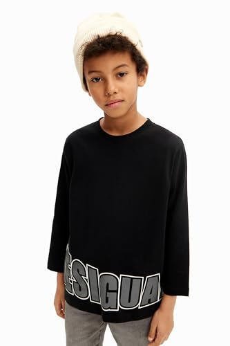 Desigual Jungen Boy Knit T-Shirt Long Sleeve, Schwarz, 12 Jahre EU Desigual Jungen Boy Knit T-Shirt Long Sleeve, Schwarz, 12 Jahre EU von Desigual