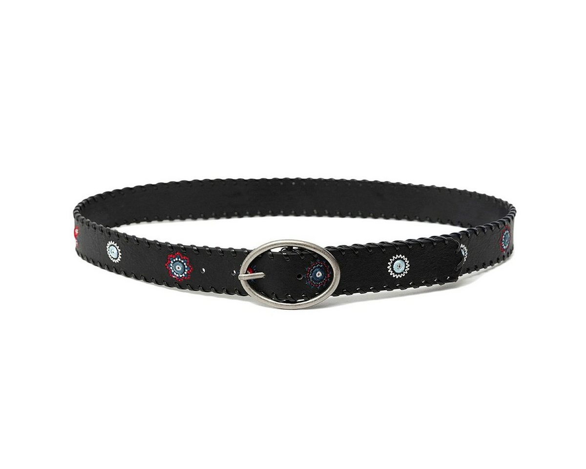 Desigual Ledergürtel Damen Gürtel Dornschließe Belt Julietta 21SARP07/2000 schwarz von Desigual