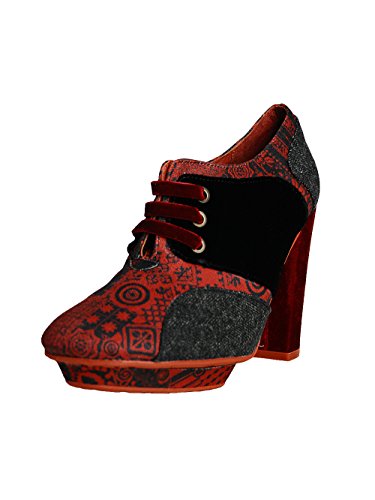 Desigual MASCULINES PISTARINI 27MS365, Damen Casual Schnürer, Rot (Rojo 3092), EU 36 von Desigual