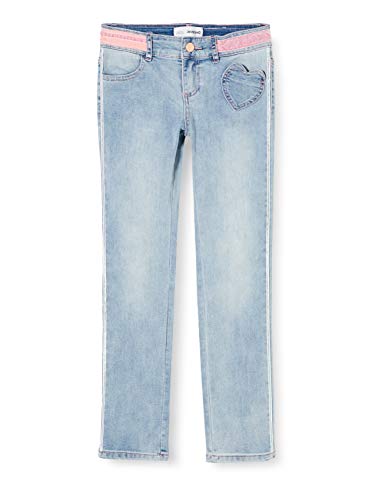 Desigual Mädchen Denim_Gonzalez, Blau (Jeans Claro 5007), 104 (Herstellergröße: 3/4) von Desigual