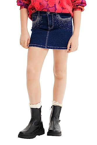 Desigual Mädchen Fald_Gaynor Girl Denim Skirt Mini, Blau, 12 Jahre EU Desigual Mädchen Fald_Gaynor Girl Denim Skirt Mini, Blau, 12 Jahre EU von Desigual