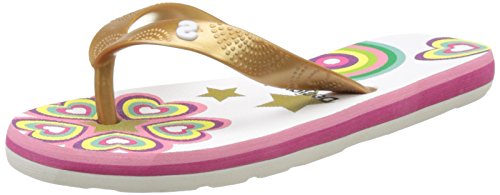 Desigual Mädchen Flip Flop Roller T-Spangen Sandalen, Weiß (White 1000) von Desigual