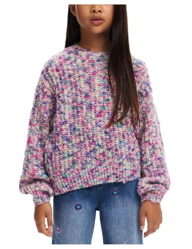 Desigual Mädchen Girl Flat Knit Pullover Sweatshirt, Rot, 10 Jahre EU von Desigual