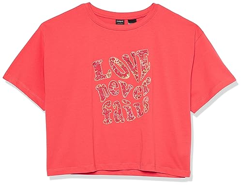 Desigual Mädchen Kids New Aw23 1 Color Shirt, Rot, 12 Jahre EU von Desigual