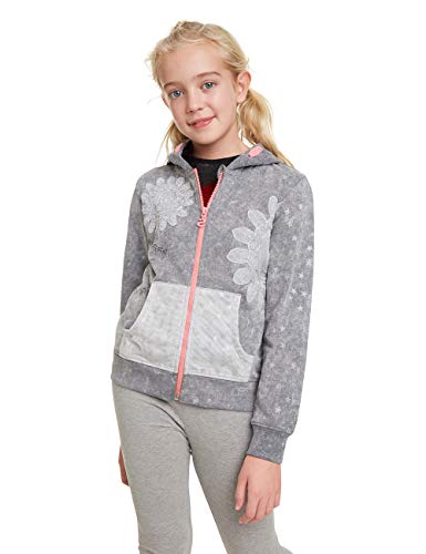 Desigual Mädchen LUISIANA Sweatshirt, Grau (Glaciar Grey 2082), 116 (Herstellergröße: 5/6) von Desigual